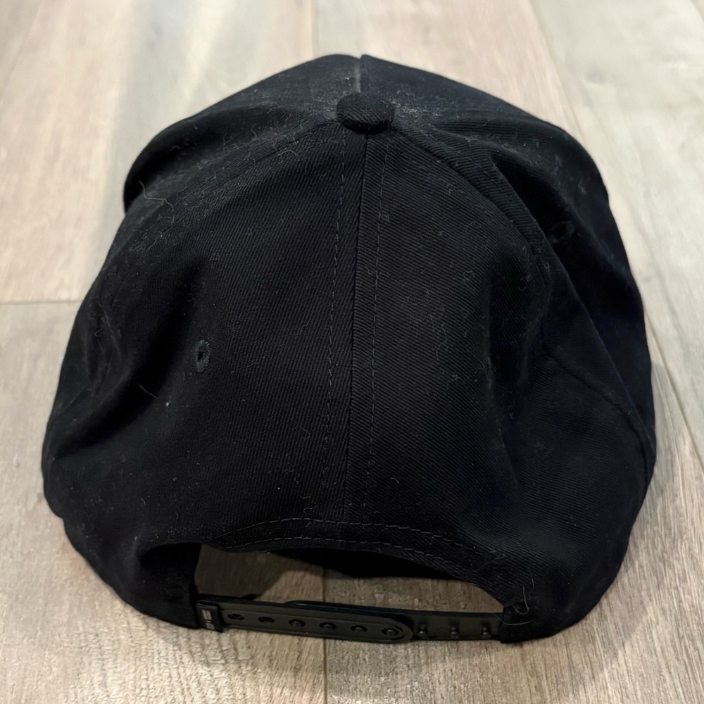 Harley-Davidson Unisex Black Hat with Orange Script Logo - Picture 2 of 4